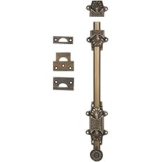 A29 Door Sliding Bolt & Latches, 12 X 1 1/4 inches with 3 Gate Latch, Barrel Bolt Antique Brass F... | Amazon (US)