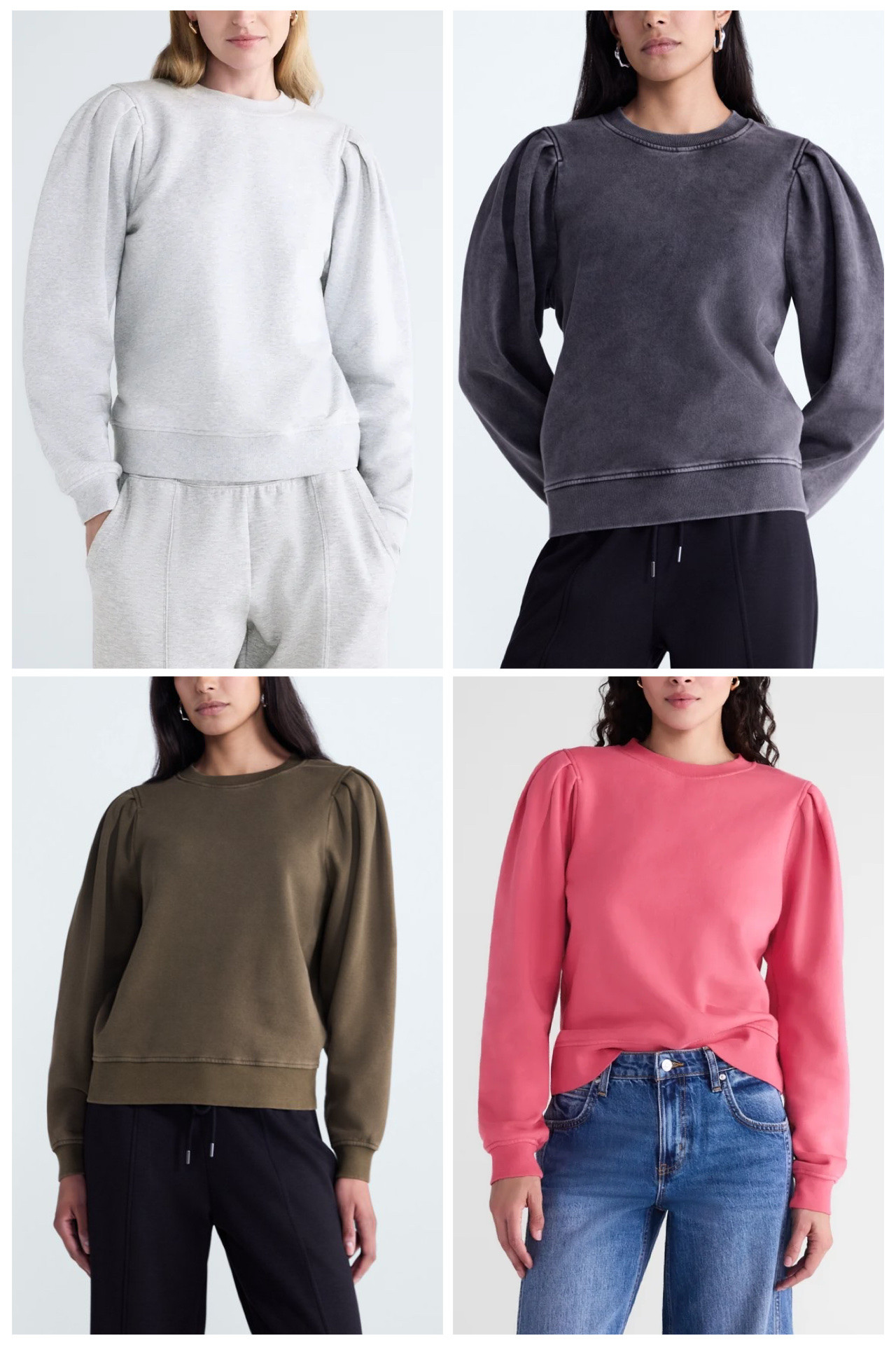 Walmart new arrival puff sleeve sweatshirt