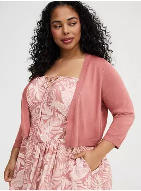 3/4 Sleeve Cropped Shrug | Torrid (US & Canada)