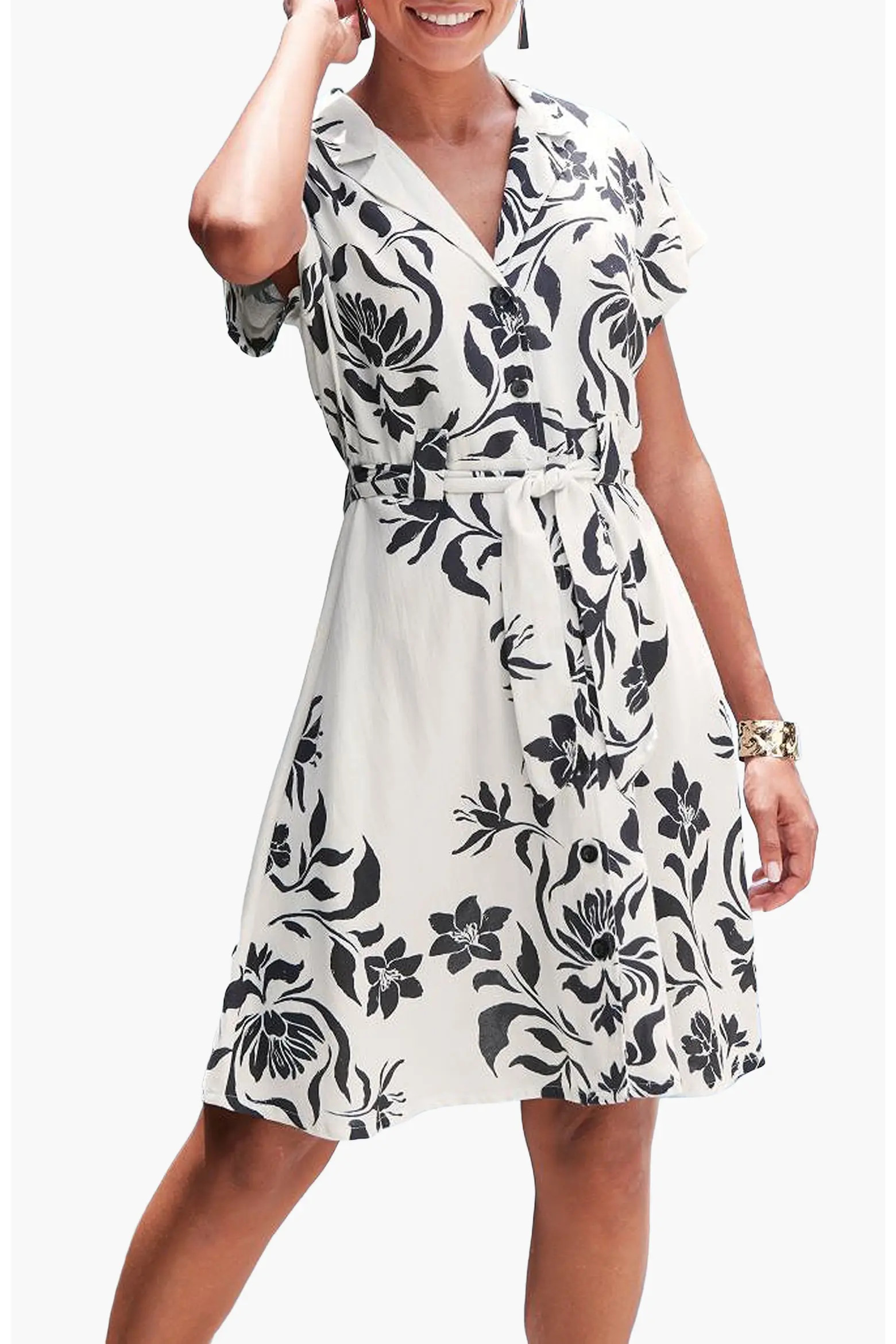 Belted Shirt Dress (Women) | Nordstrom | Nordstrom