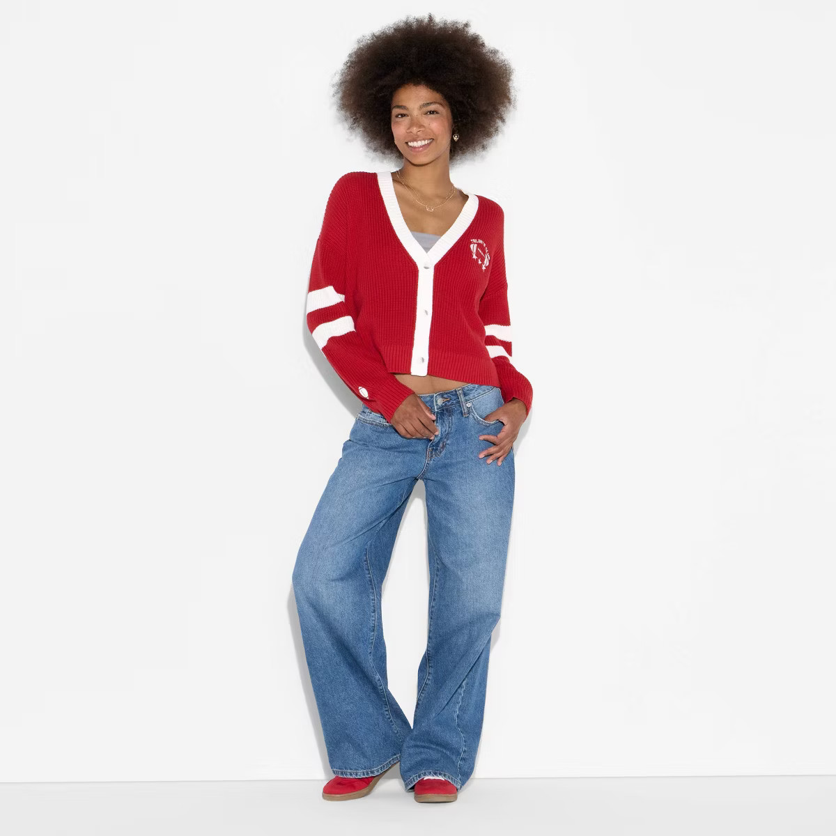 Women's Game Day V-Neck Button-Front Cardigan - Wild Fable™ | Target