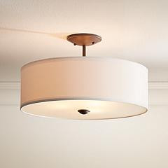 Kichler Shailene 18" Wide Olde Bronze Modern Drum Ceiling Light | www.lampsplus.com | Lamps Plus