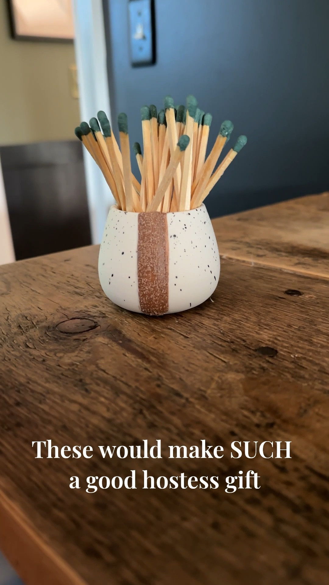 I found these modern ceramic match holders on Amazon (it’s a set of two in black and white) and they are such a cute little piece to style on a shelf or your counter. So much better than the gross kitchen matchbox you have shoved in a drawer. This would make a really good hostess gift for the holidays!

#LTKStyleTip #LTKHome #LTKFindsUnder50