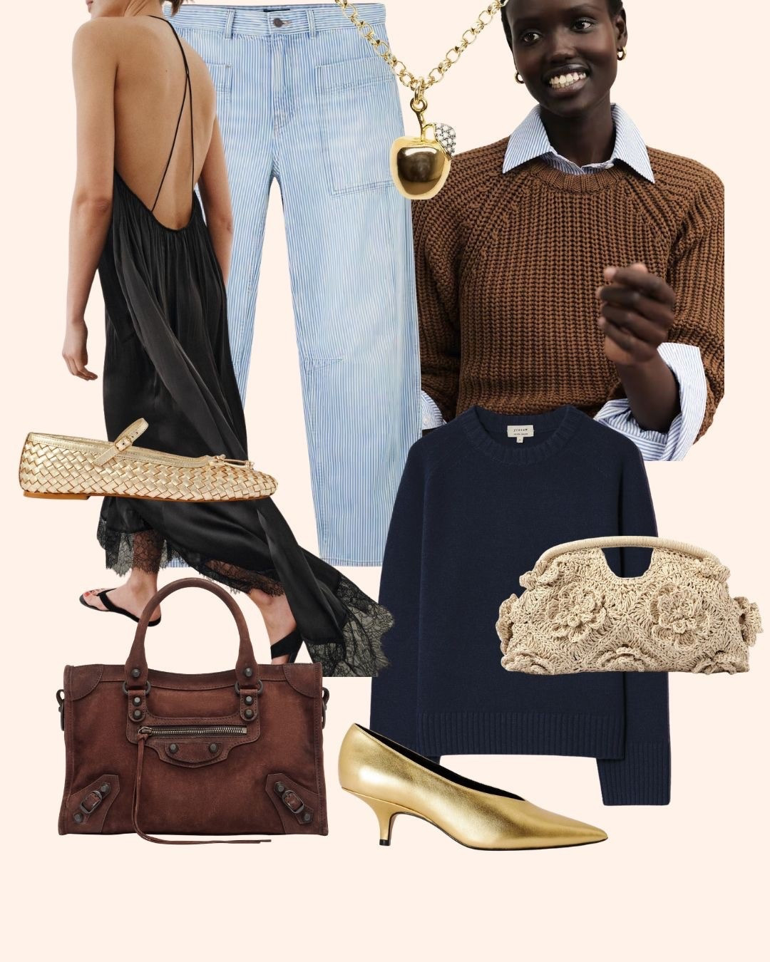 This week’s Most Wanted pieces ❤️


Spring Style,
Spring Fashion, 
Crochet Clutch Bag,
Spring Fashion Inspo,
Gold Woven Pumps,
Satin Halter Dress,
Black Halter Dress,
Summer Dresses,
Gold Necklace,
Apple Pendant Necklace,
Gold Kitten Heel,
Gold Court Heel,
Navy Cashmere Jumper,
Blue Stripe Jeans,
Striped Jeans,
Brown City Bag, 
Brown Handbag,
Chunky Knit Jumper,
Brown Jumper 


#LTKspring #LTKuk #LTKspringtrends