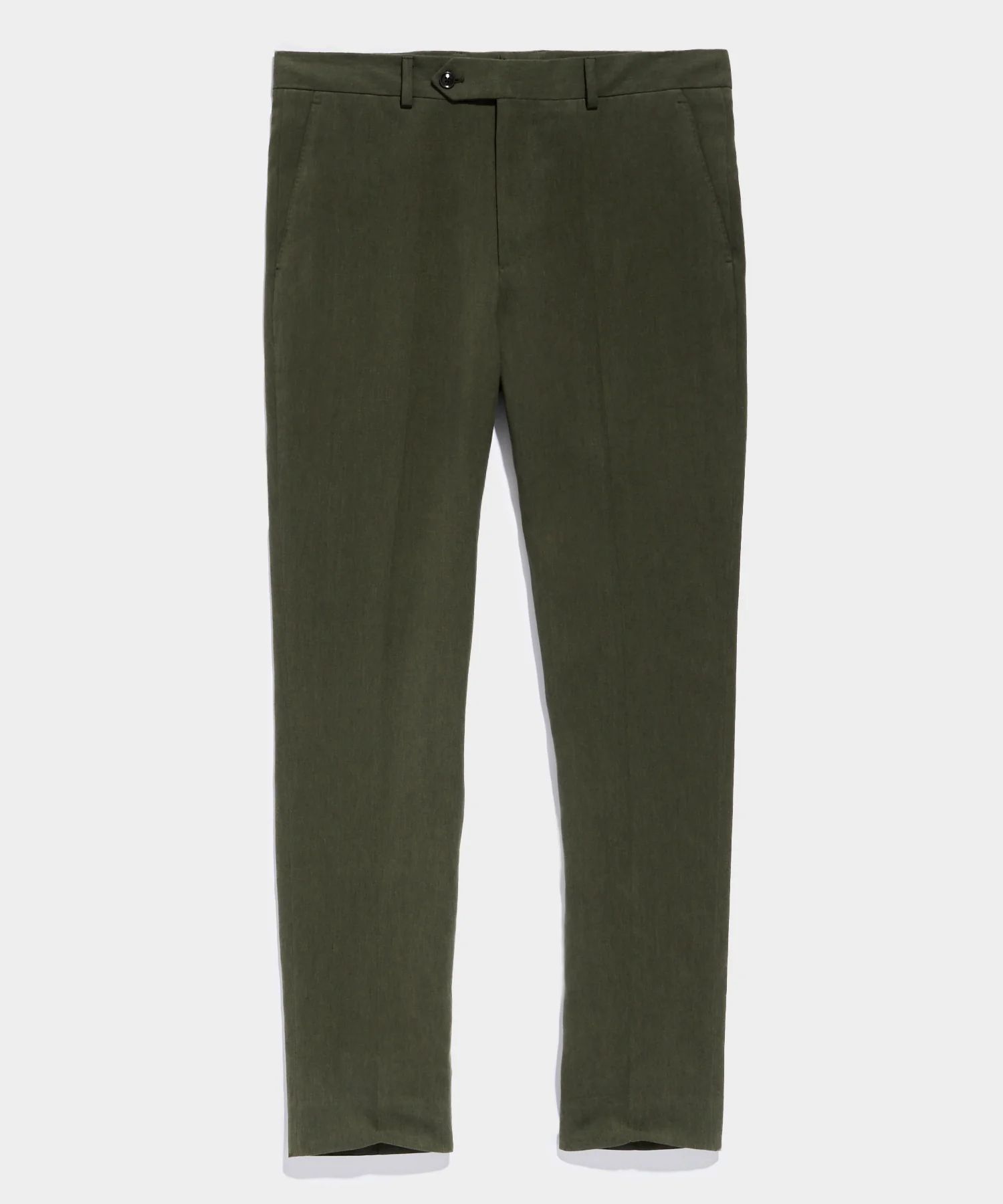 Italian Linen Soft Sutton Linen Suit Pant in Olive | Todd Snyder