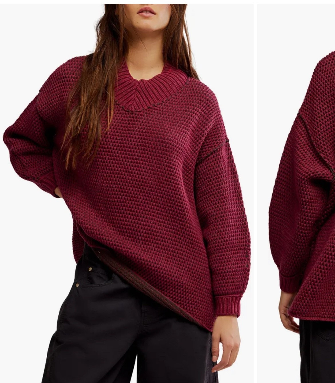 Free people oversized sweater is currently on sale for 60% off ! 

#LTKValentine