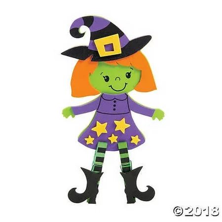 Halloween Witch Clothespin Craft Kit | Walmart (US)