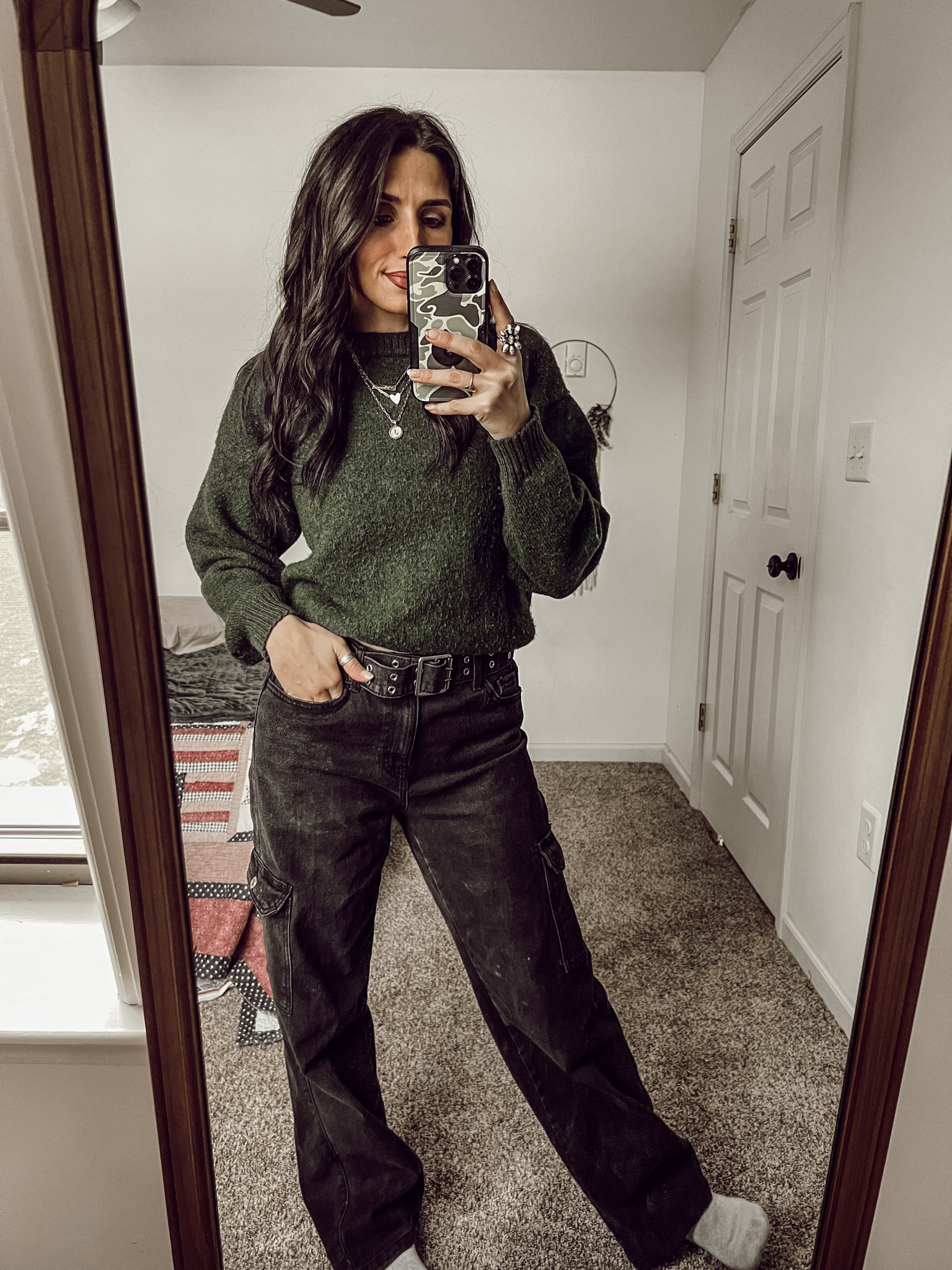 Christmas Eve outfit! Love these affordable and comfy jeans from Walmart!! Vintage sweater, but linking similar! Lip color linked too!

#LTKFindsUnder100 #LTKSeasonal #LTKHoliday
