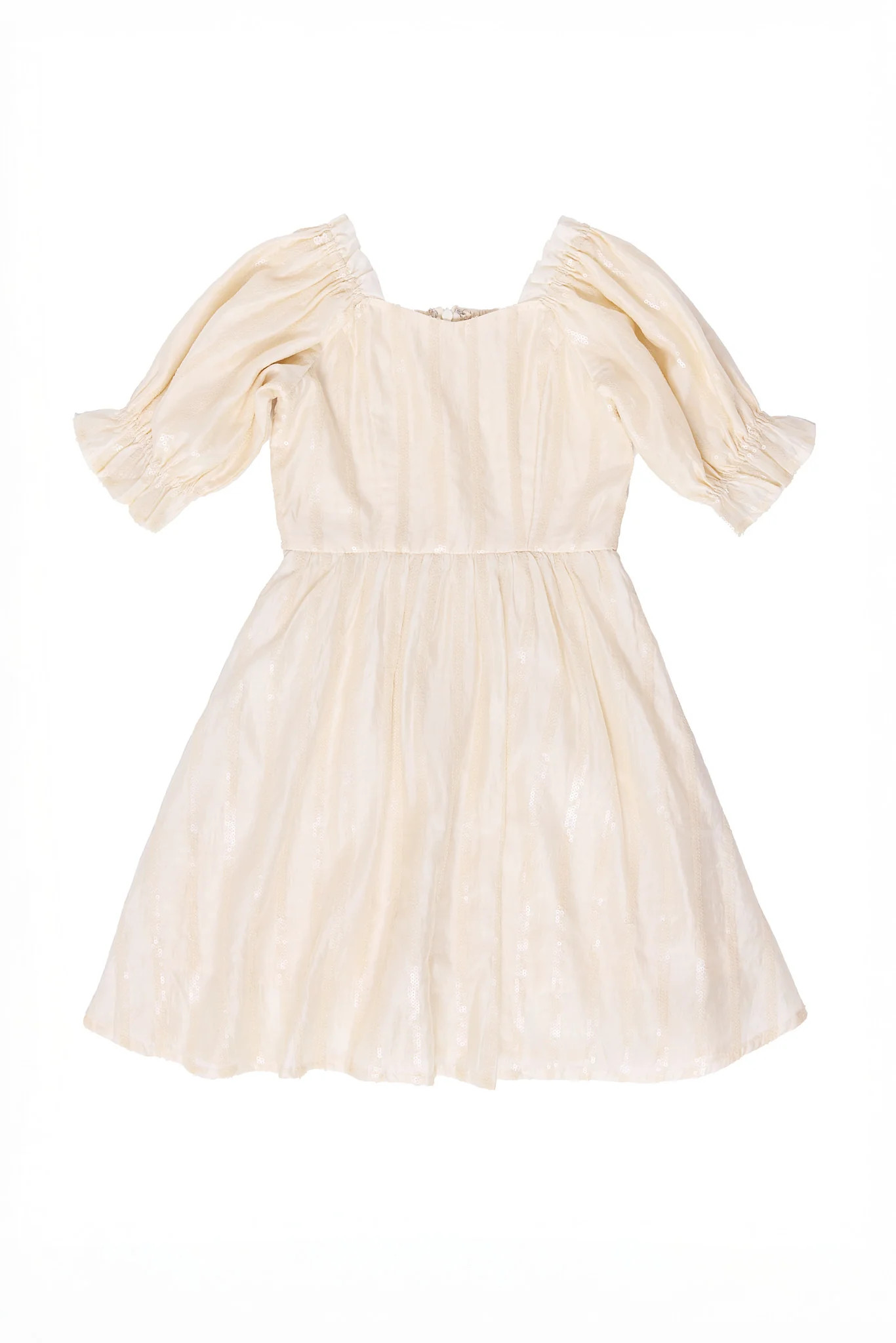 Mini Tindra Dress in Cream Sequin | Ivy City Co