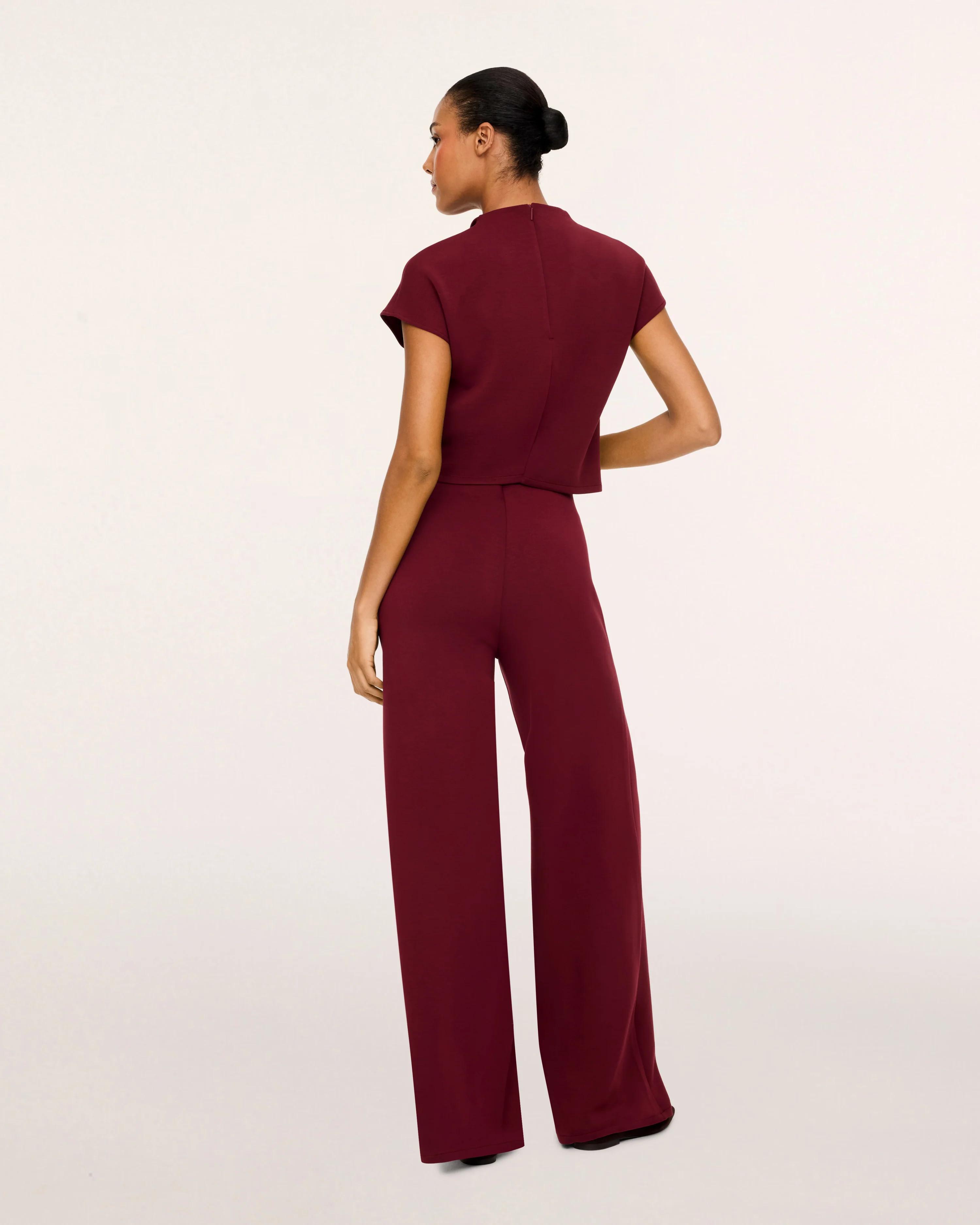 Draped Cowl Neck Jumpsuit | Spanx