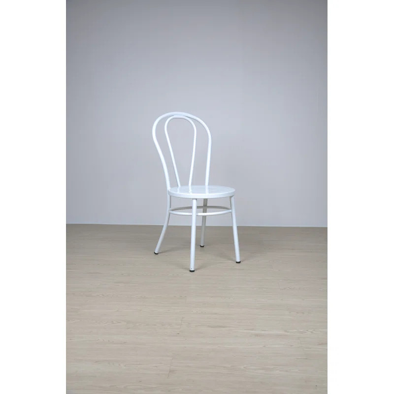 Metal Slat Back Stacking Side Chair (Set of 2) | Wayfair North America