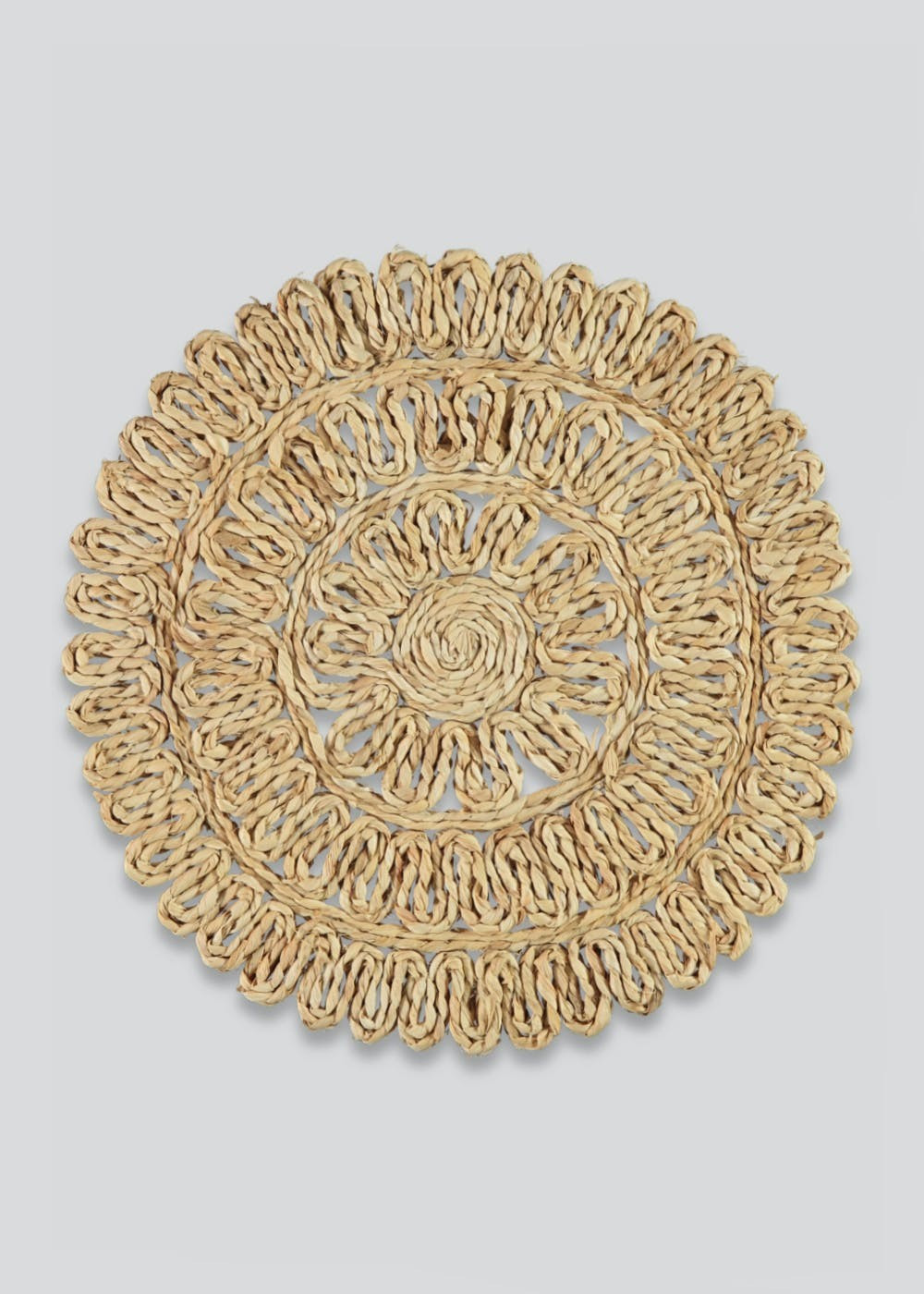 Cabana Woven Circular Placemat (38cm x 38cm) – Natural | Matalan (UK)