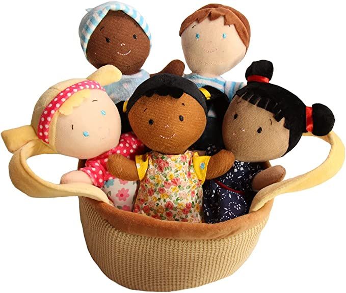 Snuggle Stuffs Basket of Buddies 8" Plush Diversity Dolls | Toddler Dolls | Preschool Dolls | Mul... | Amazon (US)