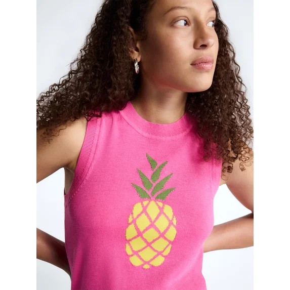 Free Assembly Women's and Women's Plus Graphic Sweater Shell, Sizes XS-4X | Walmart (US)