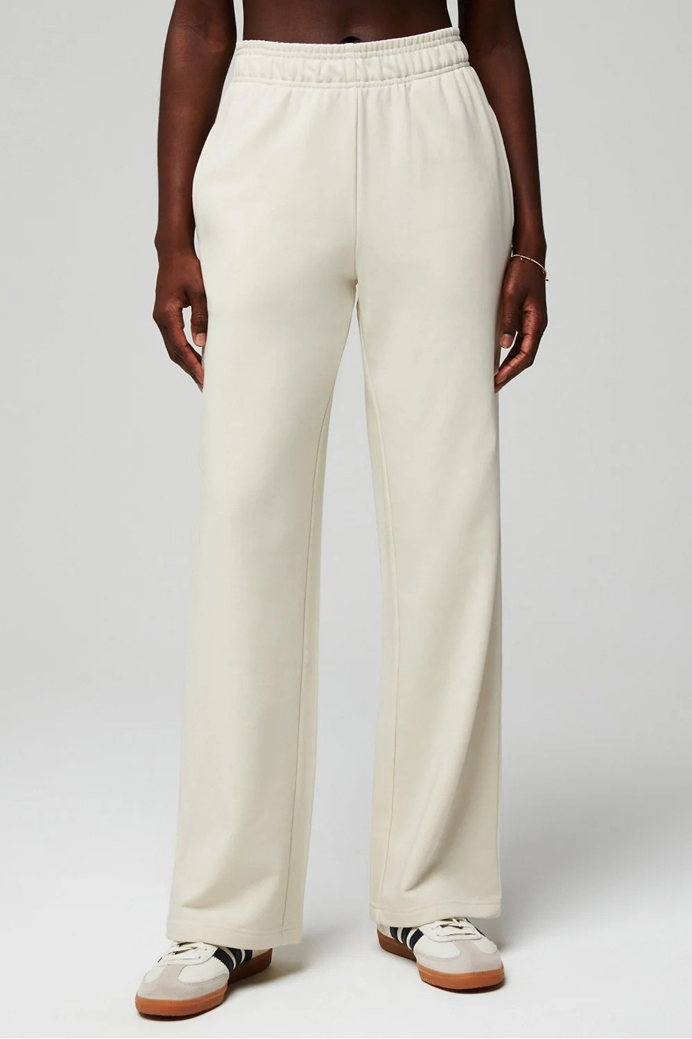 Year Round Terry Wide Leg Sweatpant | Fabletics - North America