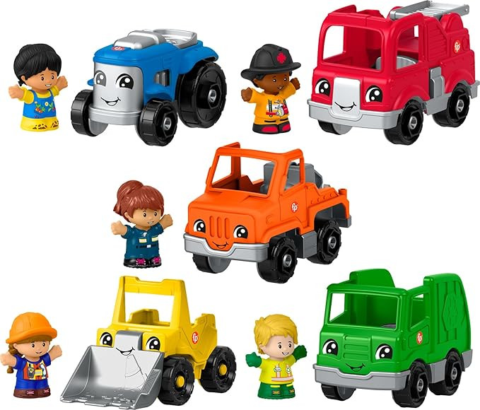 Fisher-Price Little People Toddler Playset Activity Vehicles Set with 10 Toys for Preschool Prete... | Amazon (US)