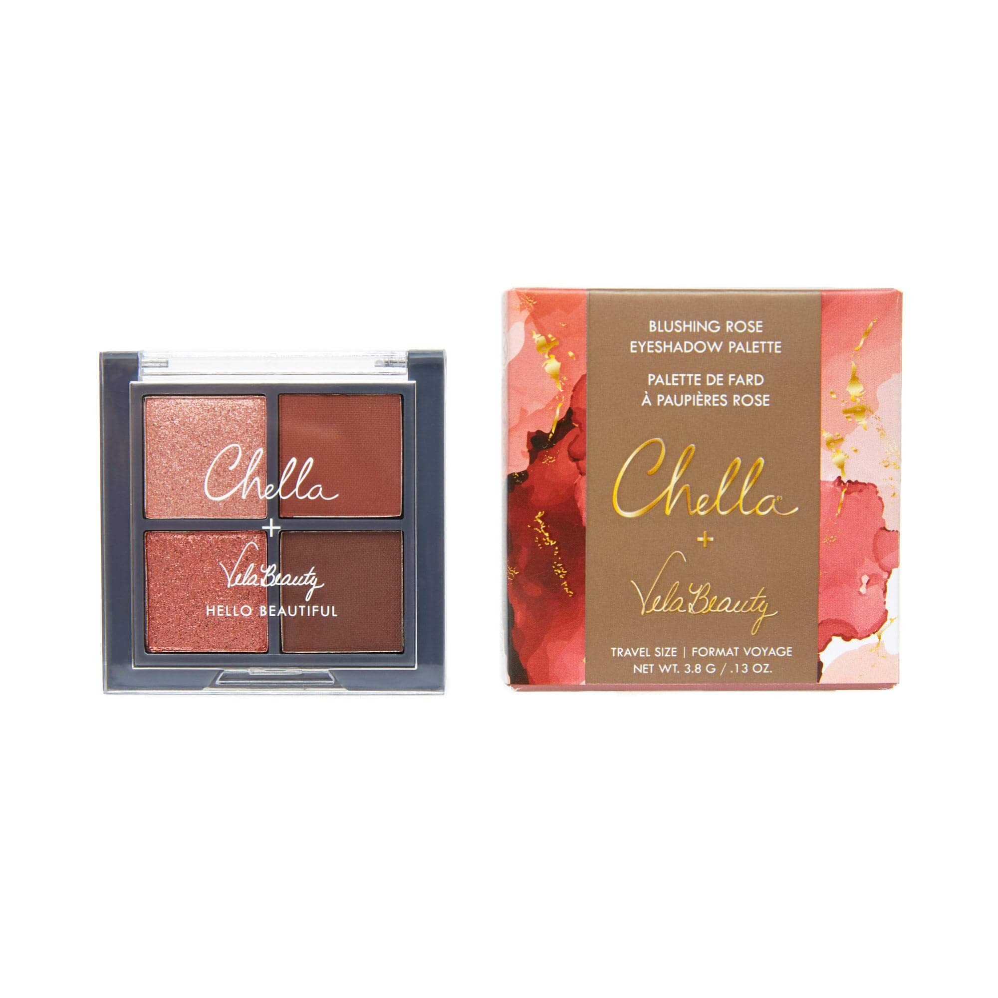 Chella Makeup Eyeshadow Palette, Travel Size, Blushing Rose | Amazon (US)