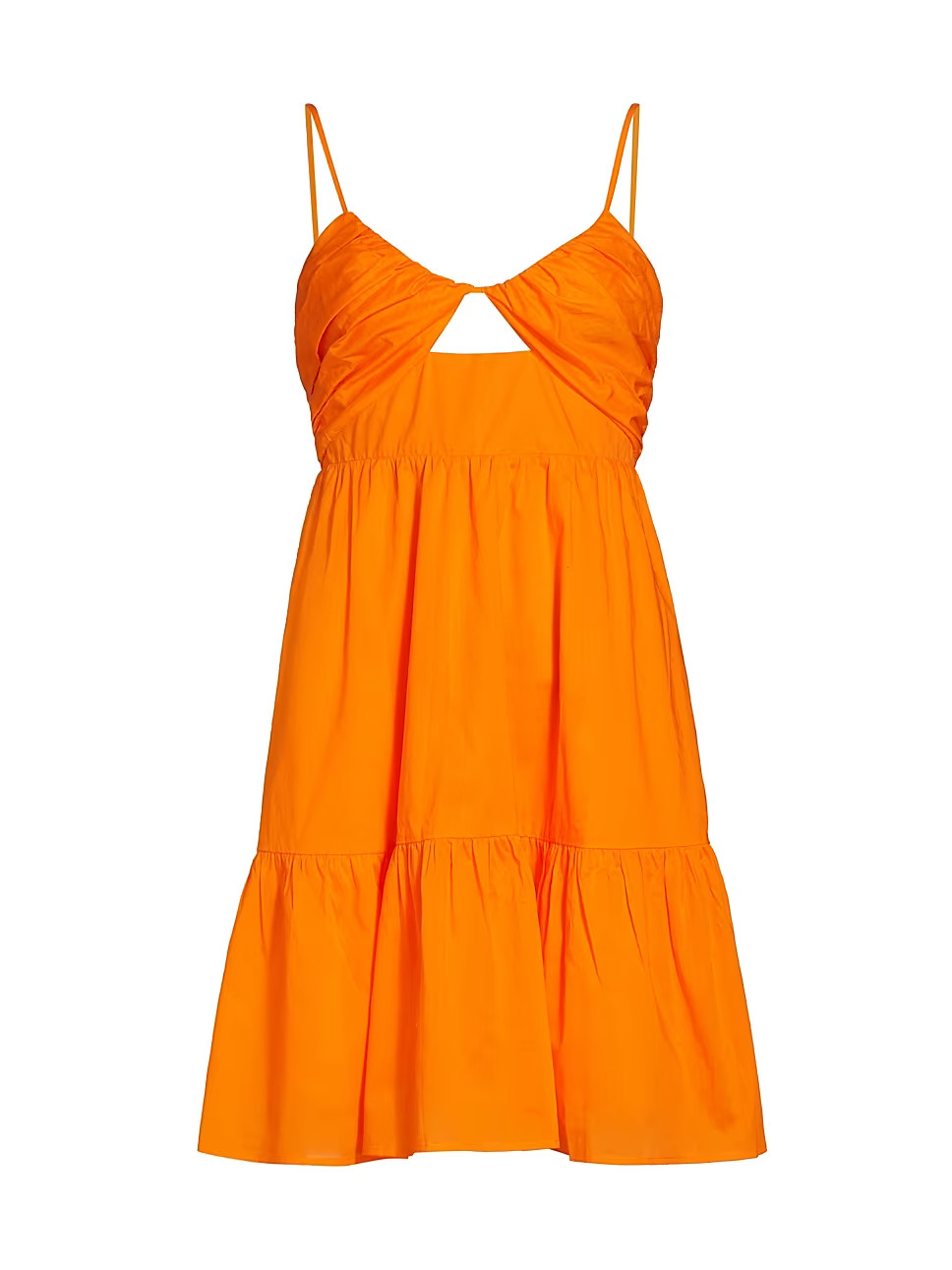 Chrissy Cut-Out Cotton Minidress | Saks Fifth Avenue