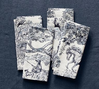 Brandon Maxwell Groveland Toile Napkins - Set of 4 | Pottery Barn (US)