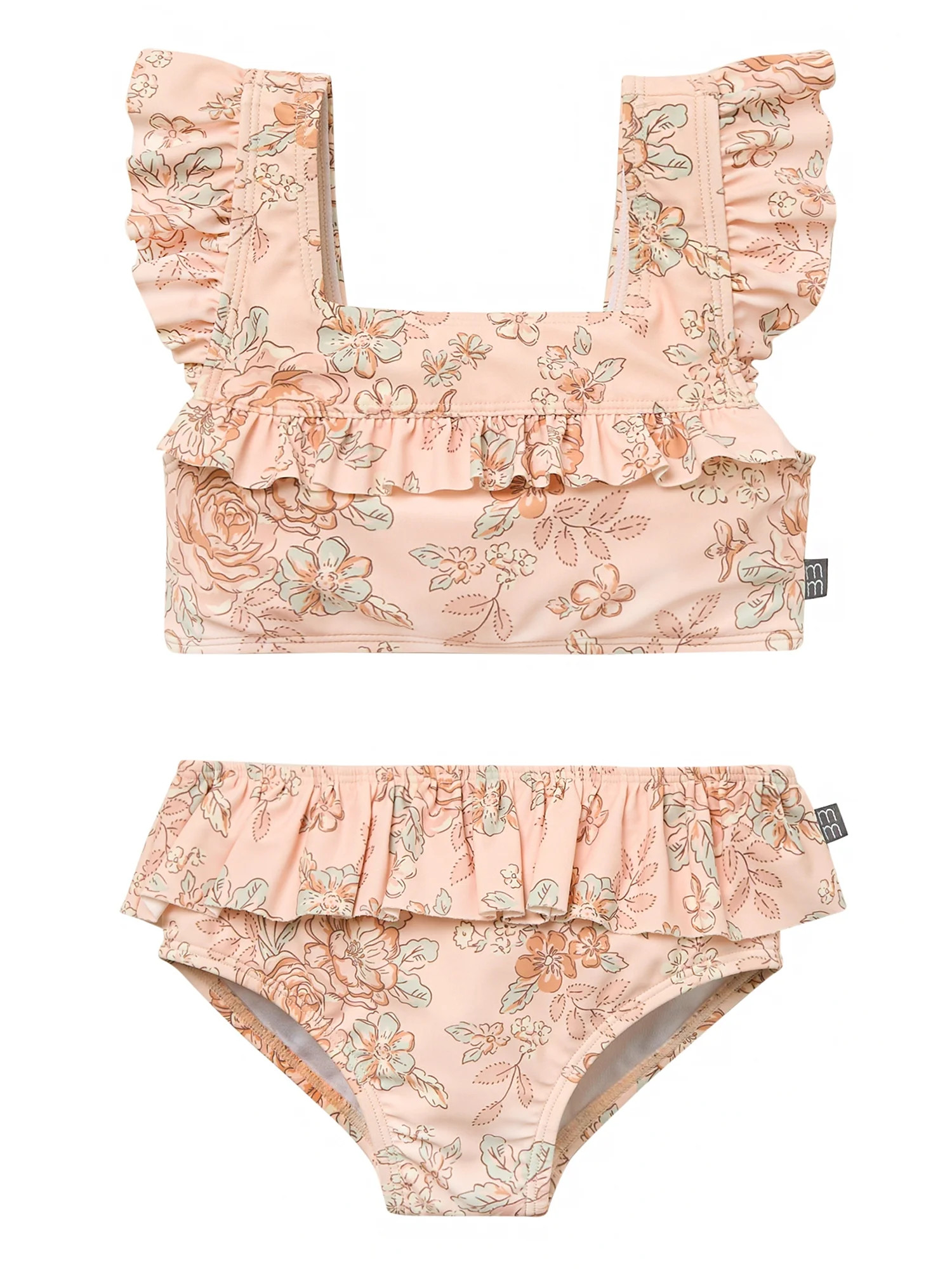 Modern Moments by Gerber Toddler Girl Swimsuit with Ruffles, Sizes 12M - 5T | Walmart (US)