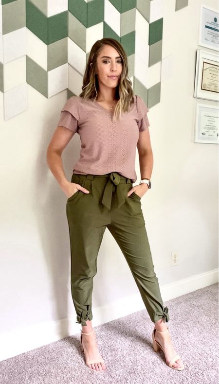 Check out cute outfit for tall women that are perfect for Summer work wear! These pants are 🤌🏻 Everything is Amazon. I also used a b.tan self tanner that I’m now officially obsessed with! It’s also from Amazon for $15 and doesn’t turn out streaky or orange.

Pink top - Size M
High waisted green pants - Size M
Nude heels - Size 11 

Amazon Fashion
Tall women finds
Tall women fashion
Tall lady fashion
Tall women denim
Amazon fashion finds 
Spring fashion
Sunless tanner
Self tanner

#LTKBeauty #LTKWorkwear #LTKStyleTip