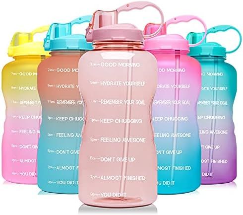 Venture Pal Large 64 oz/128 oz(When Full) Motivational BPA Free Leakproof Water Bottle with Straw &  | Amazon (US)