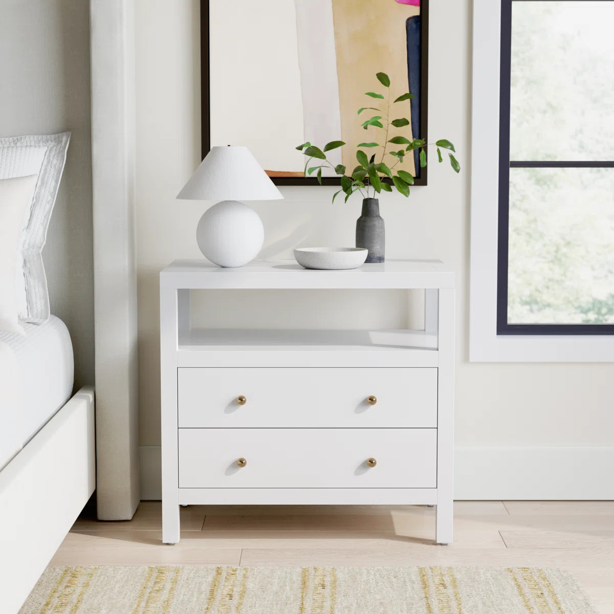 Celine 28" 2-Drawer Nightstand | Wayfair North America