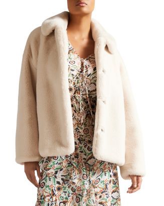 Ted Baker Liliam Faux Fur Coat Women - Bloomingdale's | Bloomingdale's (US)