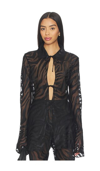 Camine Top in Black Zebra | Revolve Clothing (Global)
