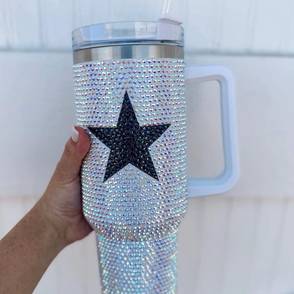 Crystal Navy Star Tumbler | BuddyLove