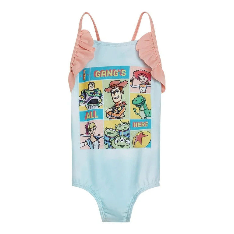 Disney Toy Story Woody Buzz Lightyear Bo Peep UPF 50+ One Piece Bathing Suit Tie Dye Toddler to L... | Walmart (US)