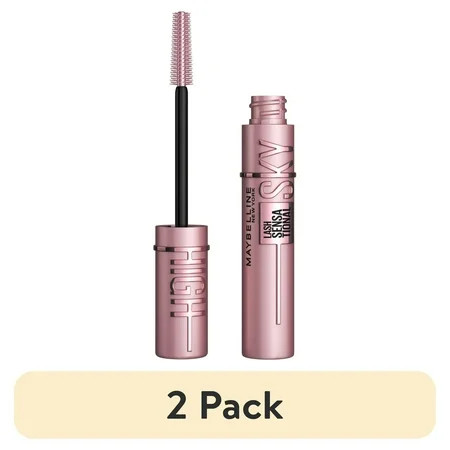 (2 pack) Maybelline Lash Sensational Sky High Washable Mascara Blackest Black | Walmart (US)