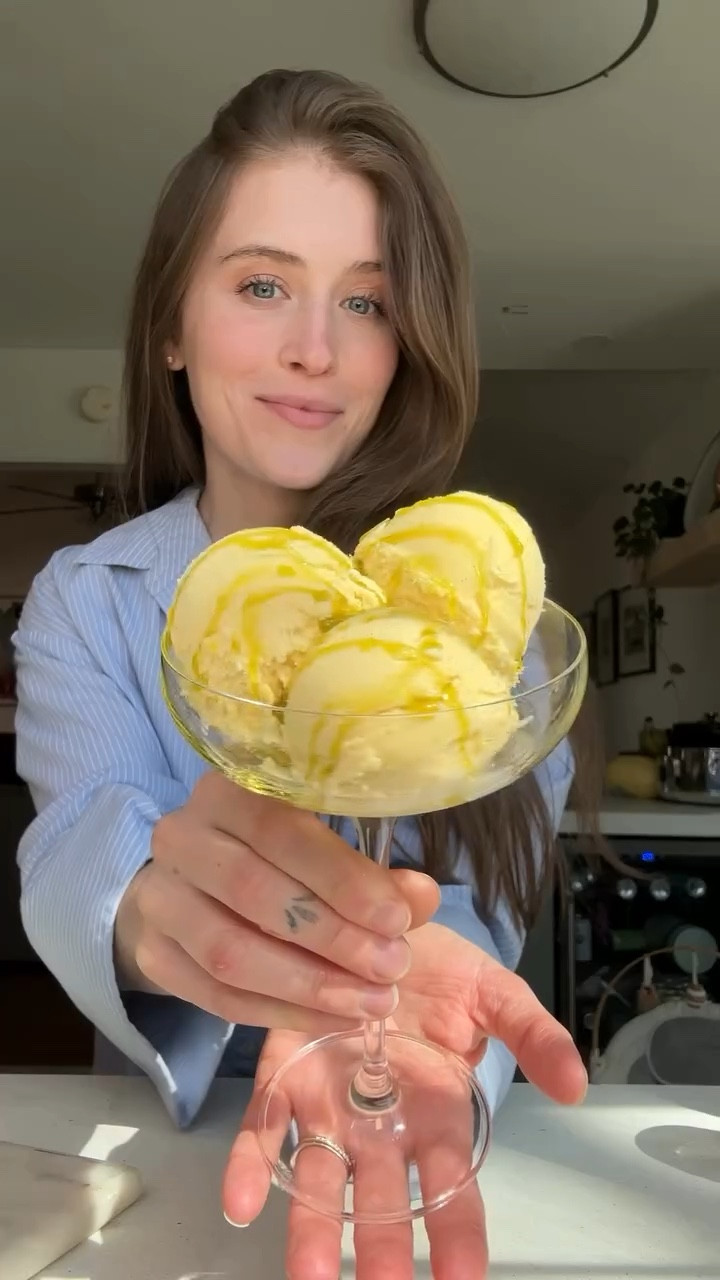 Love making my own ice cream from home with the kitchen aid. Could also easily be done with the ninja creami! 