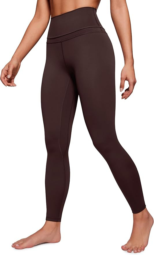 CRZ YOGA Women's Naked Feeling I Workout Leggings 28 Inches - High Waisted Full-Length Yoga Pants | Amazon (US)