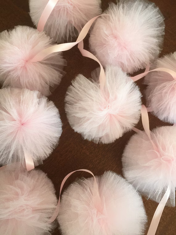 Tulle pom pom garlad Tulle Pom Pom Wedding, Party Decoration. Tutu Garland,baby shower | Etsy (US)