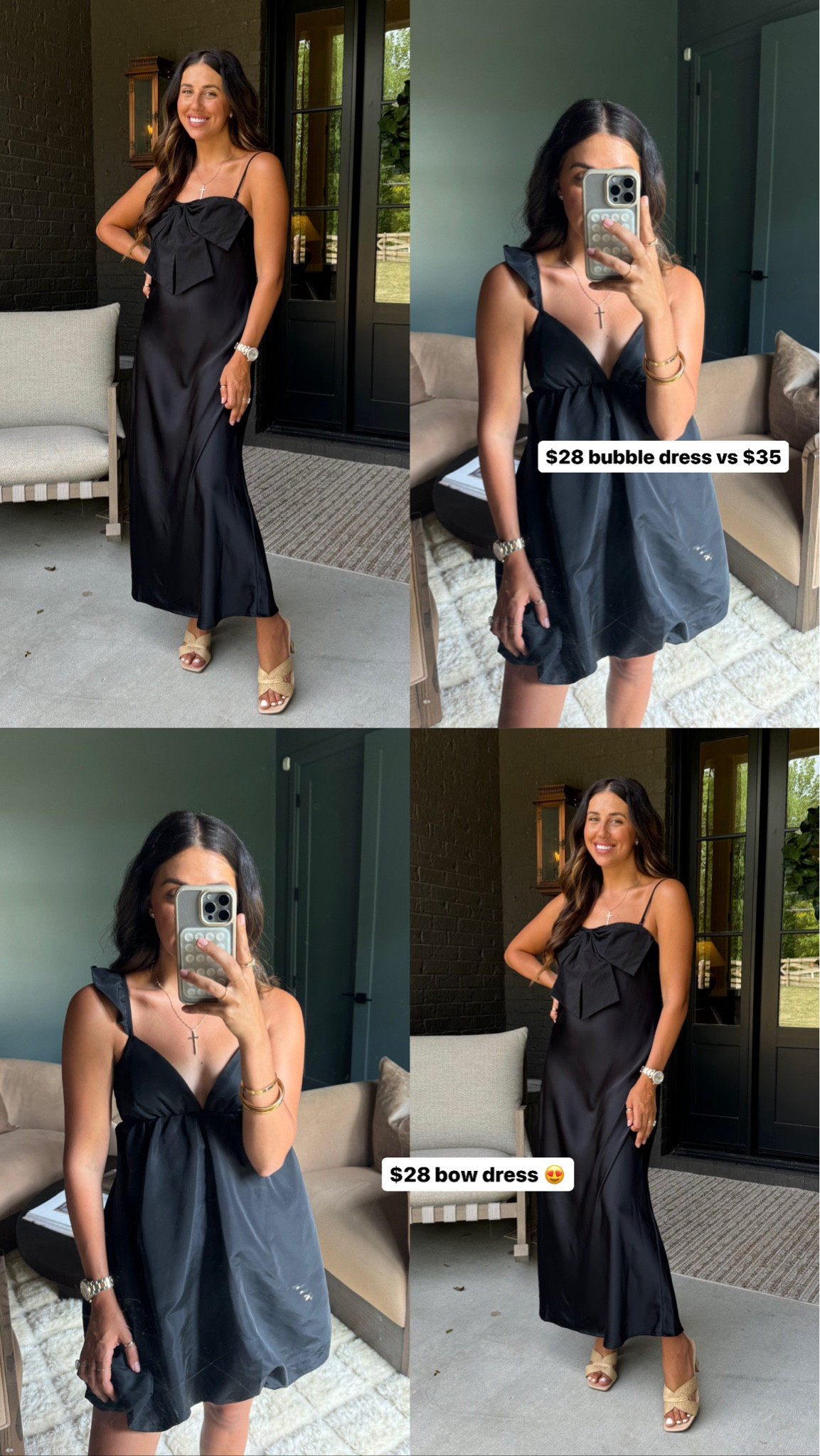 Bubble dress: XS
Bow dress: Medium 

Dresses at target are 20% off right now. If you have any events coming up, these are 2 really cute options! 

Dressupbuttercup.com
#dressupbuttercup 

#LTKFindsUnder50 #LTKStyleTip