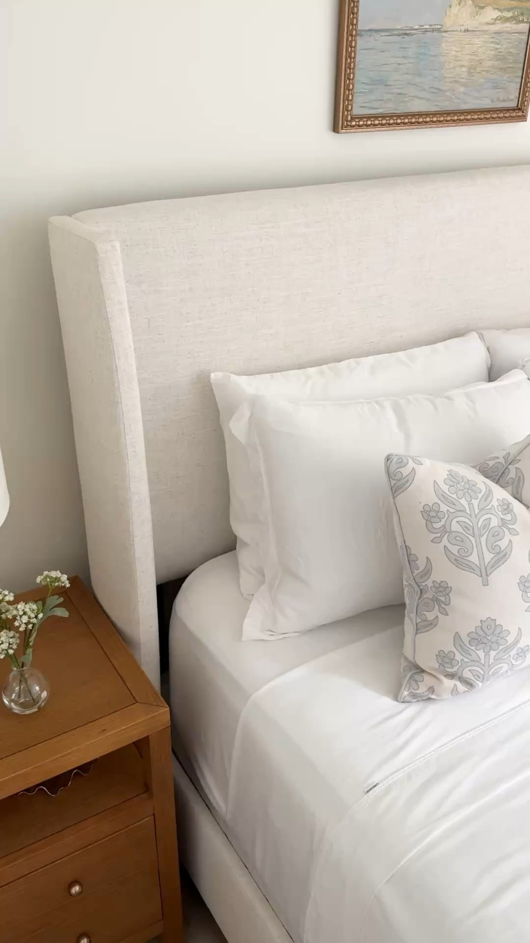 This guest room is designed to feel calm, inviting, and effortlessly comfortable for anyone who stays here. A soft, neutral palette paired with layered textures creates a peaceful retreat that feels both relaxed and refined.

The white bamboo bedding is always a guest favorite—lightweight, breathable, and incredibly soft, it adds a fresh, airy feel to the space. Combined with timeless furniture and warm accents, the room strikes the perfect balance between elevated style and everyday comfort.

#LTKSaleAlert #LTKSeasonal #LTKHome