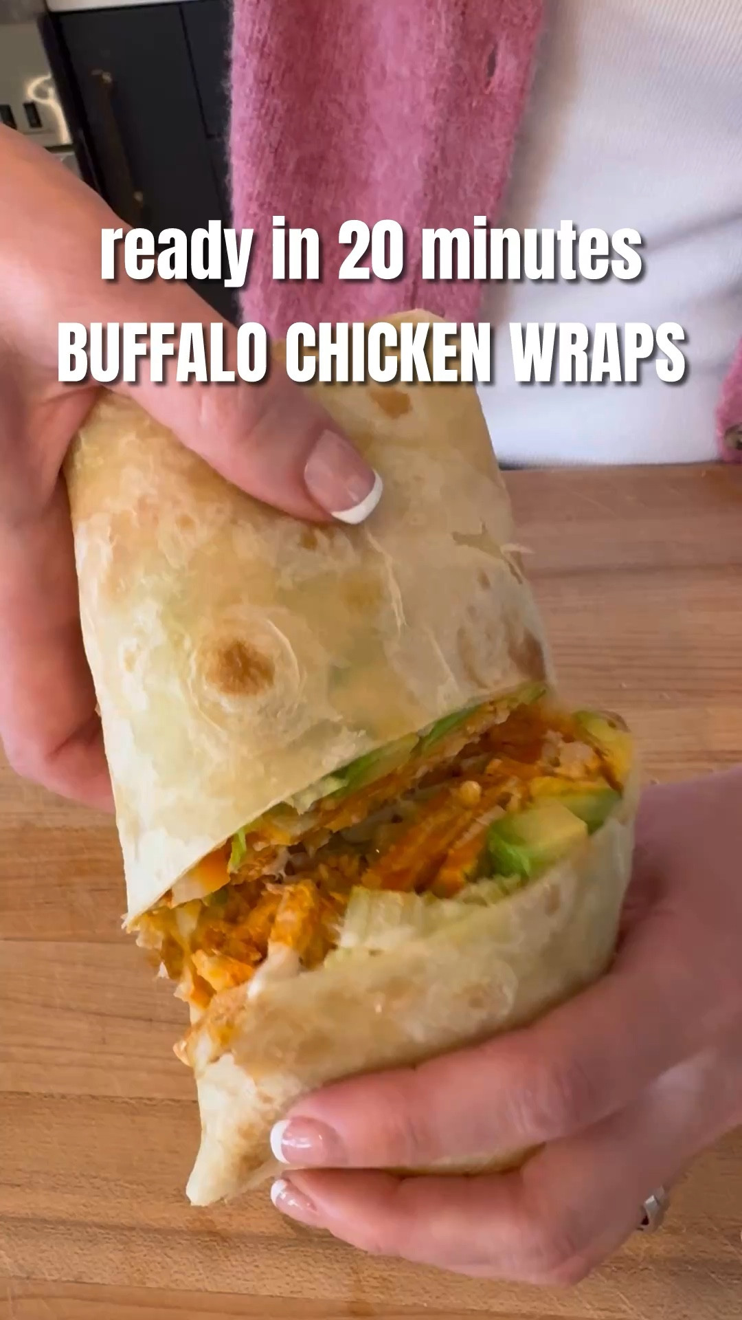 Buffalo Chicken Wraps - 30 minutes! 🌯🔥 Anything with "buffalo" perks my ears up! Juicy buffalo chicken with Frank's Hot Sauce, crunchy veggies, avocado, cheese! Marinate 10 minutes (or 24 hours!). More fun to eat than sandwiches! Shop my Frank's Hot Sauce + flour tortillas below! Recipe on my blog! #buffalochicken #30minutes #franks #wraps 

#LTKfoodie #LTKdayinmylife