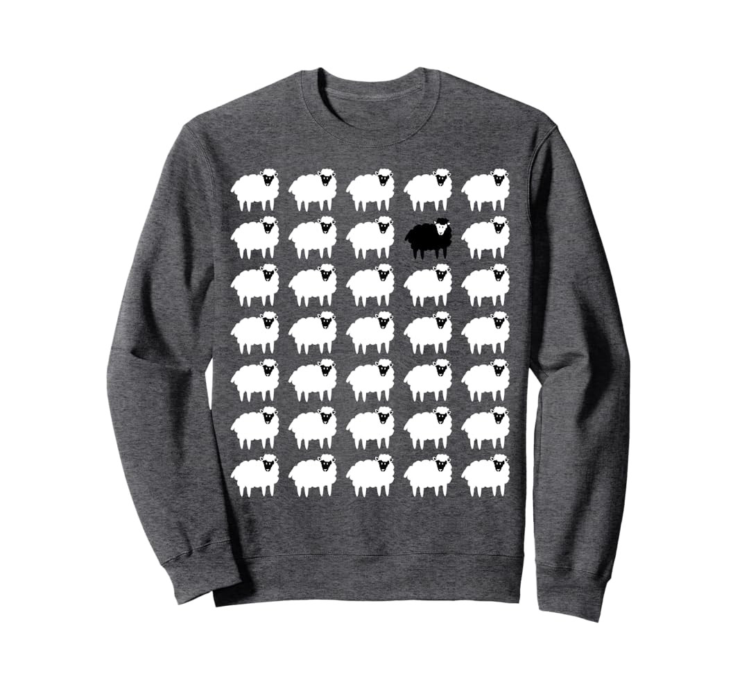Memorabilia Sheep That Is Black and White other Sheep Sweatshirt | Amazon (US)