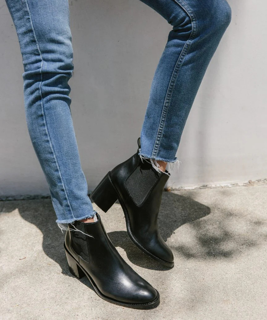 Leather Heeled Chelsea Boot | Jenni Kayne