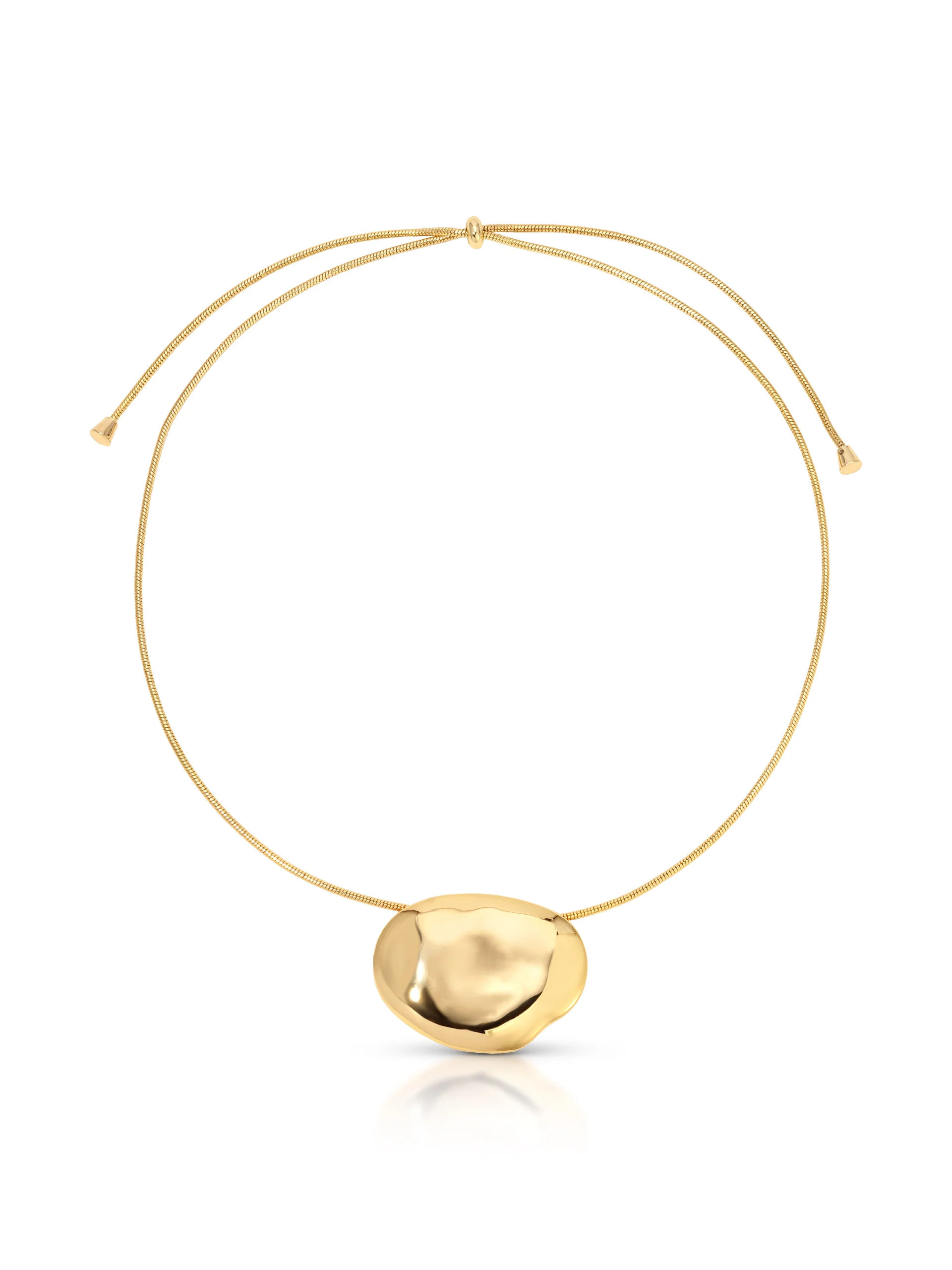 Molten Metal Pendant Necklace - 18k Gold Plated / One Size | Ettika