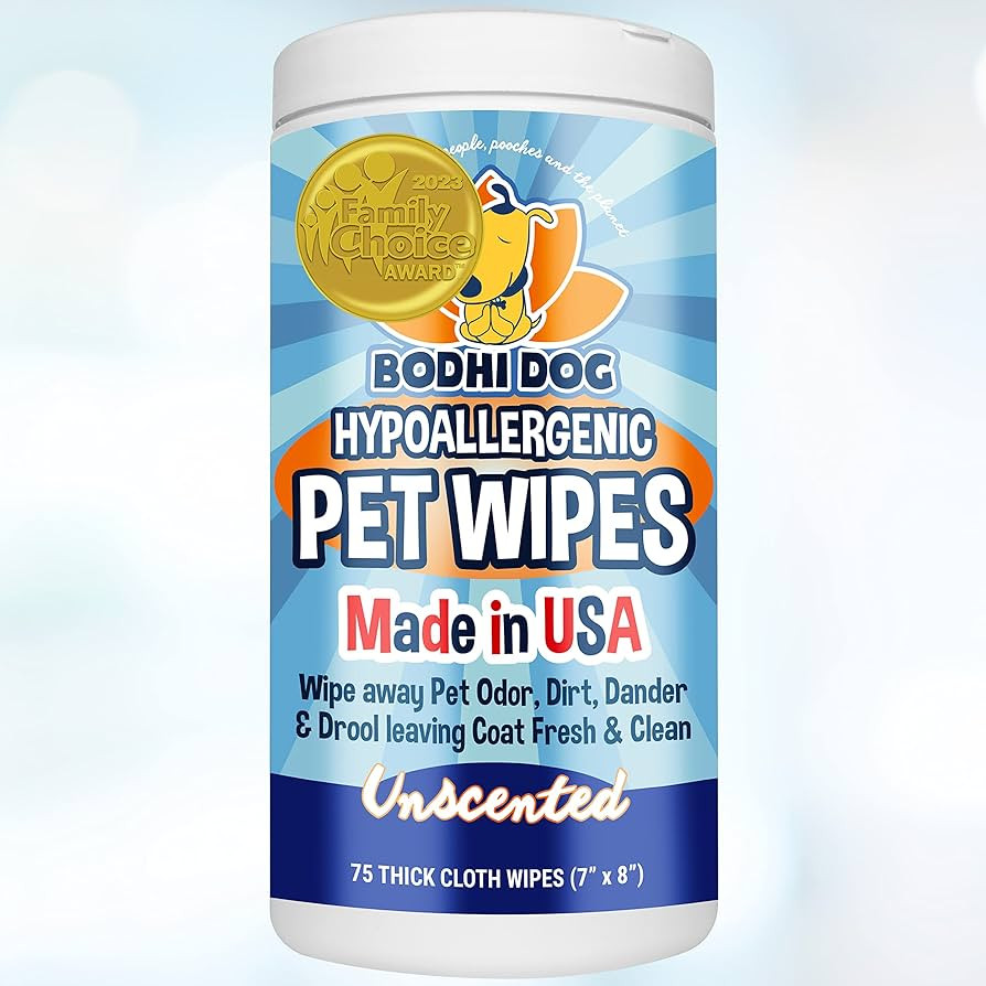 Pet Grooming Wipes | Conditions and Deodorizes Coat | No Parabens or SLS | Large Wet & Thick Clea... | Amazon (US)