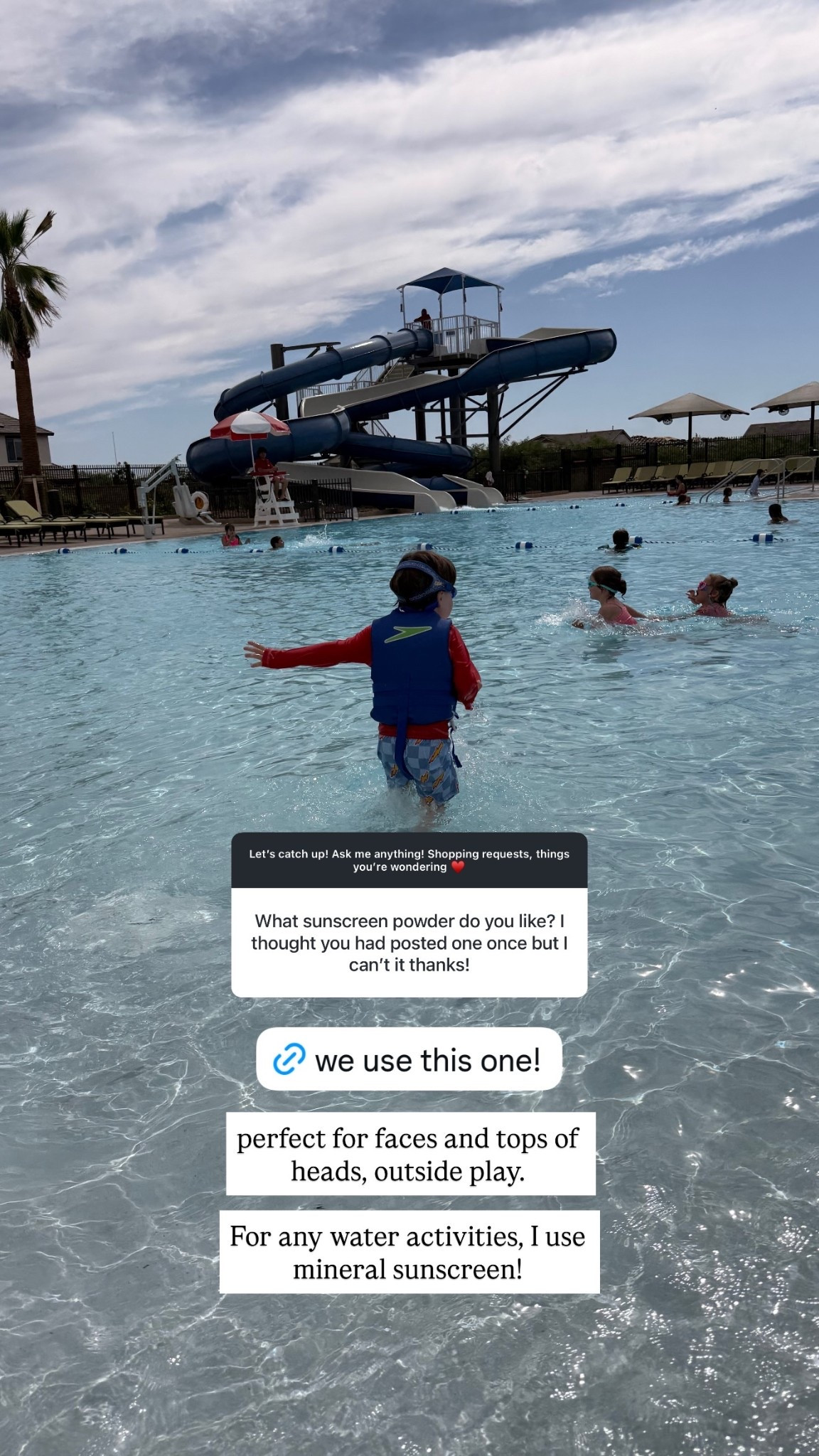 Perfect sunscreen for faces and tops of heads, outside play.For any water activities, I use mineral sunscreen!☀️

#LTKmomlife #LTKTravel #LTKSwim