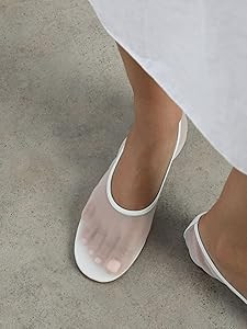 Coutgo Womens Mesh Ballet Flats Slip on Ballerina Flats Comfortable Casual Work Dress Shoes | Amazon (US)