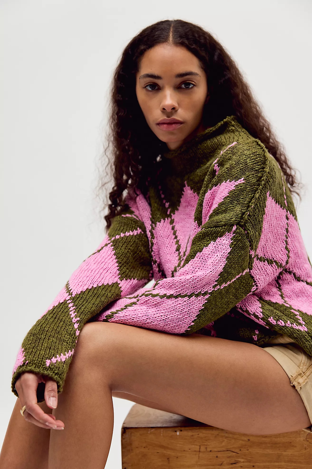 Opal Rollneck Knit Patterned Sweater | Free People (Global - UK&FR Excluded)