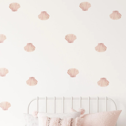 Pink Seashell Wall Decals