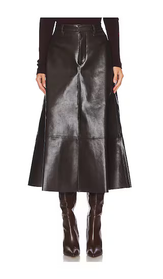 Cassia Skirt in Chocolate | Revolve Clothing (Global)