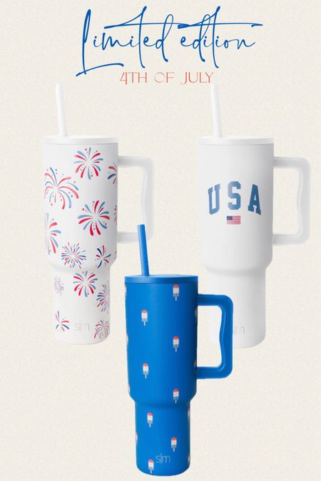 Limited Edition 4th of July Simple Modern Trek Tumber. Summer drinkware. 

#LTKSeasonal #LTKFindsUnder50 #LTKHome