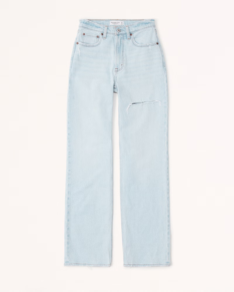 Curve Love High Rise 90s Relaxed Jean | Abercrombie & Fitch (US)