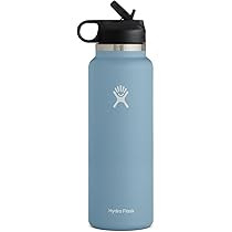 Hydro Flask 40 oz Wide Mouth with Straw Lid Stainless Steel Reusable Water Bottle - Vacuum Insulated | Amazon (US)